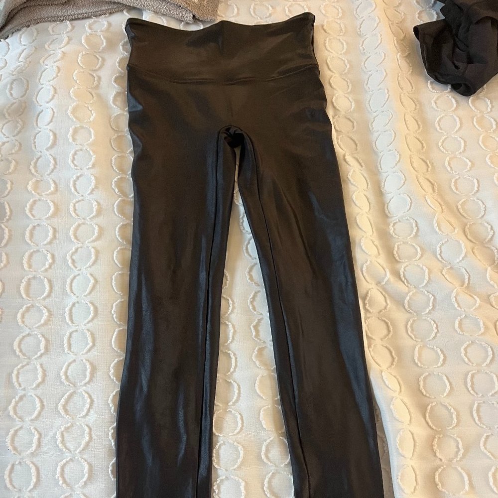 Spanx Leather Leggings. Size Medium